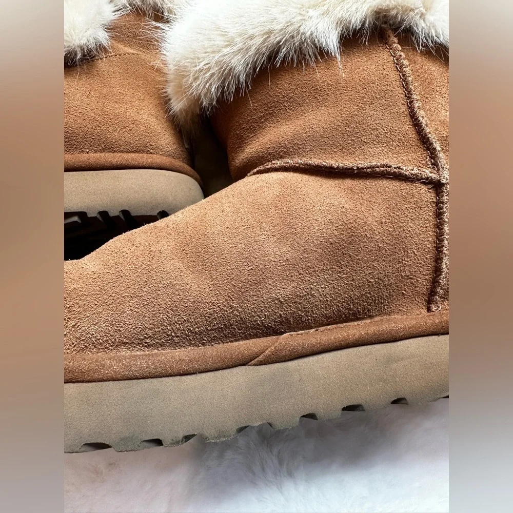UGG Chestnut Fur-Lined Winter Boots
